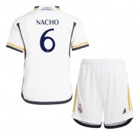 Maglie da calcio Real Madrid Nacho #6 Prima Maglia Bambino 2023-24 Manica Corta (+ Pantaloni corti)